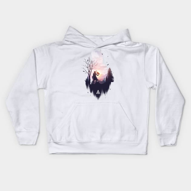 Eagle Bearer Kids Hoodie by whydesign